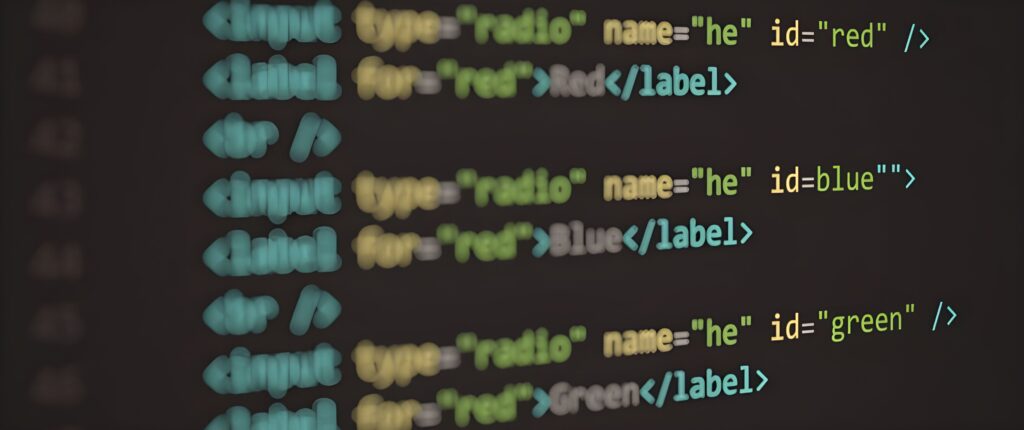 pexels photo 16023919 16023919 HTML code displayed on a screen, demonstrating web structure and syntax.